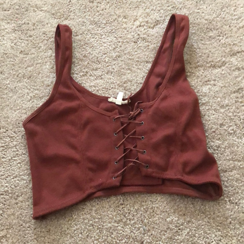 Urban outfitters corset crop top